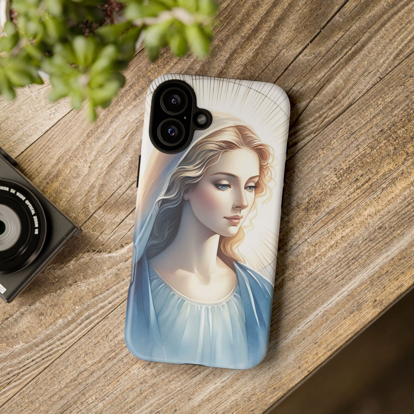 Beautiful Mary Phone Case, Tough Phone Case, Inspirational Tech Accessory, Gift for Her, Religious Phone Cover