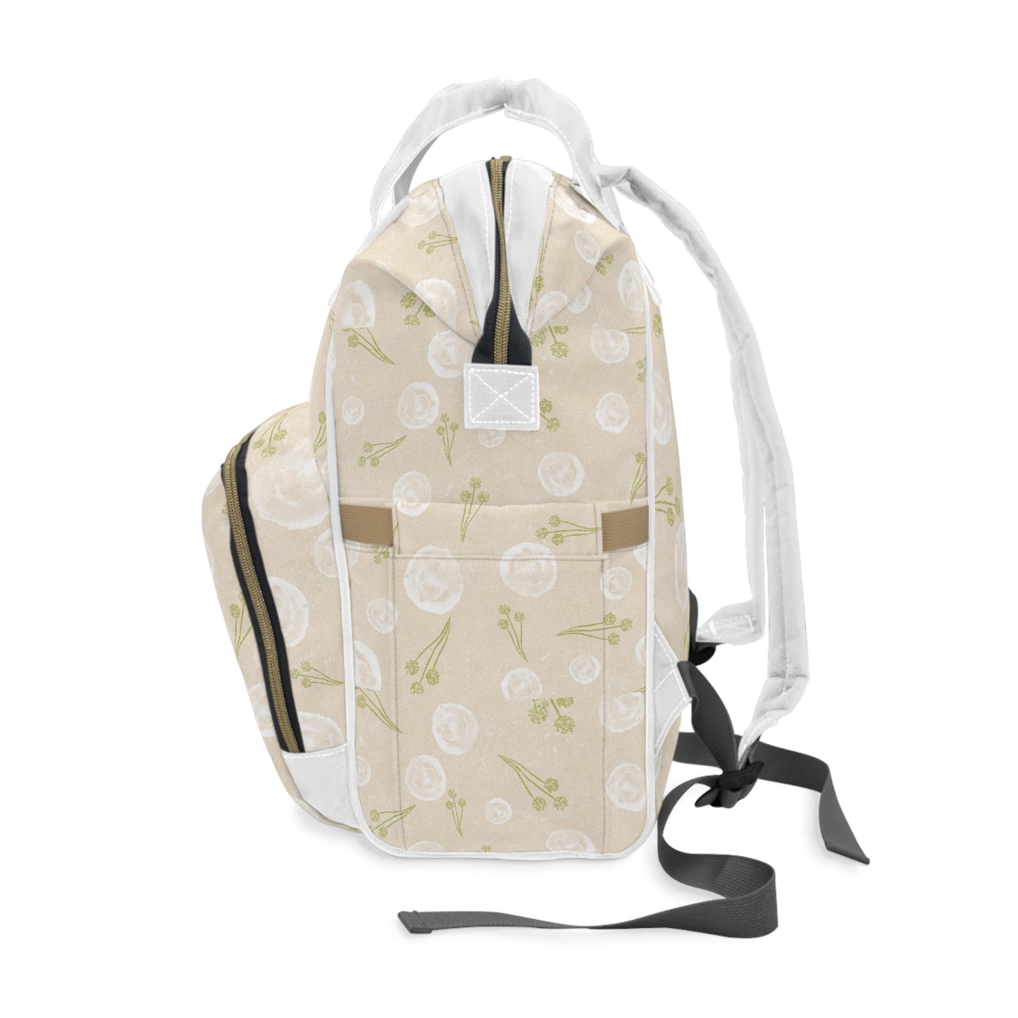 Stylish Floral Diaper Backpack - Modern Baby Bag, Functional Maternity Gift, Trendy Baby Shower Accessory, Travel-Friendly Diaper Bag, [...]