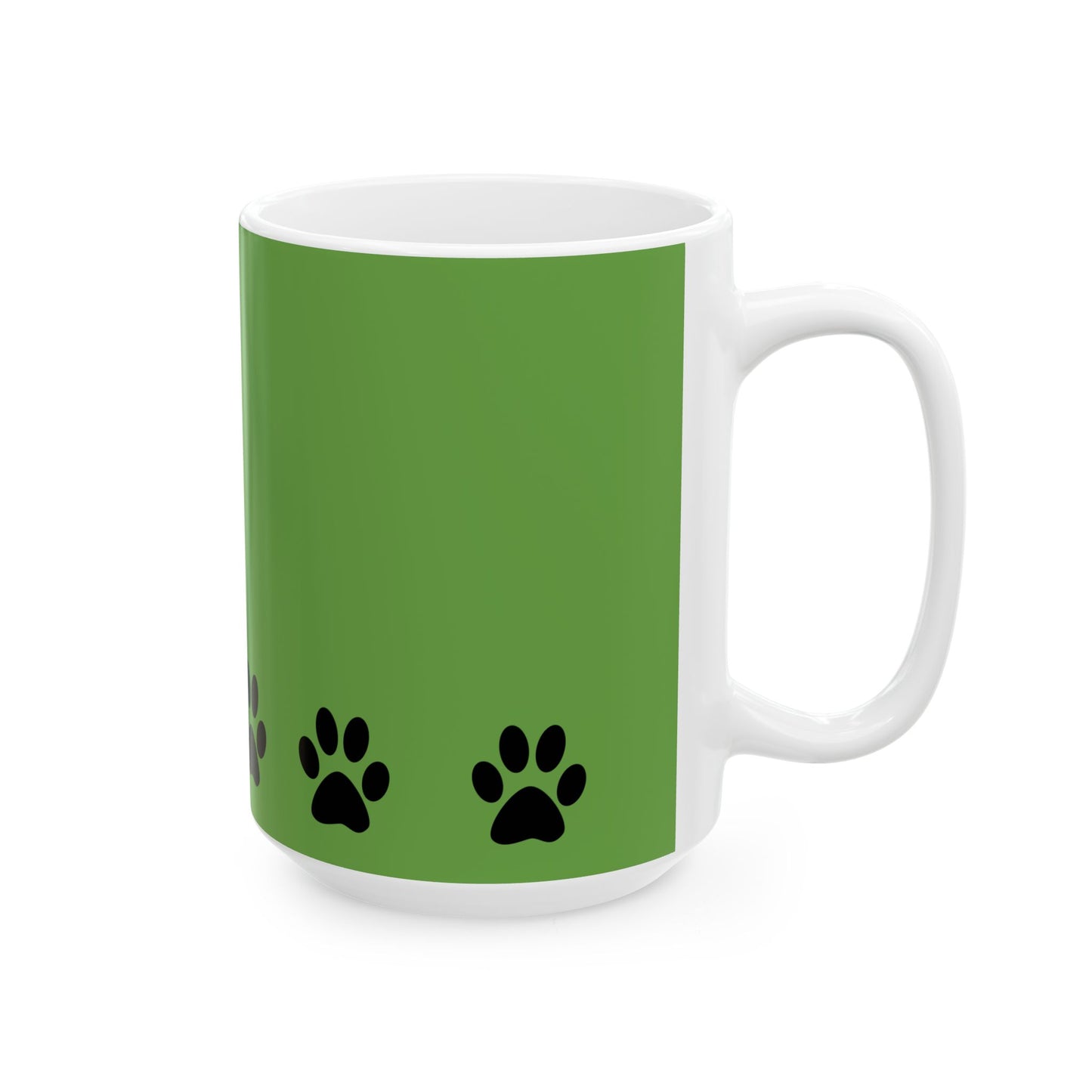 Paw Print Ceramic Mug - Ideal for Pet Lovers, Dog Owners, Animal Enthusiasts, Gift for Pet Birthdays, Cozy Coffee Moments, Kitchen Decor