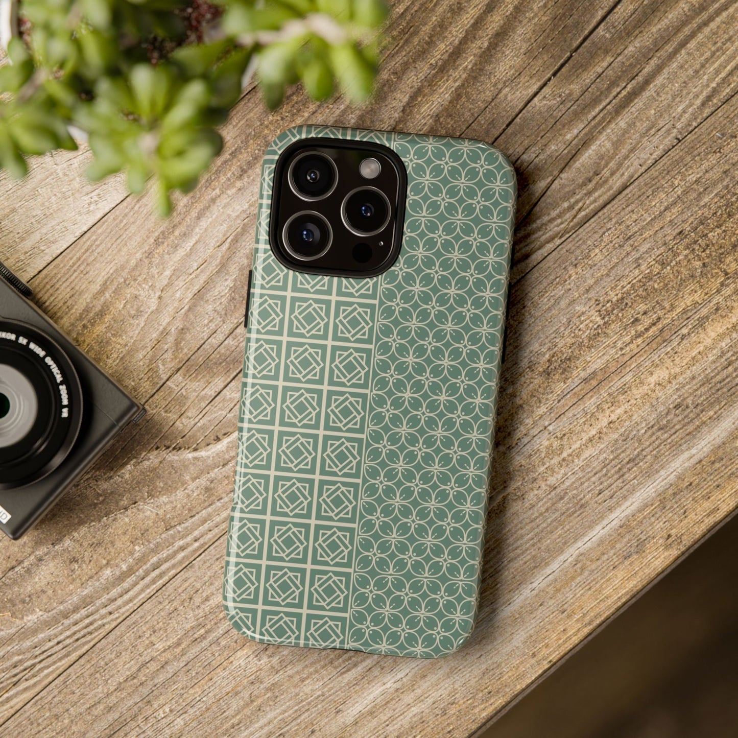 Stylish Phone Case with Geometric Patterns, Tough Cases, Durable Cell Phone Cover, Trendy Smartphone Accessory, Functional Gift Idea