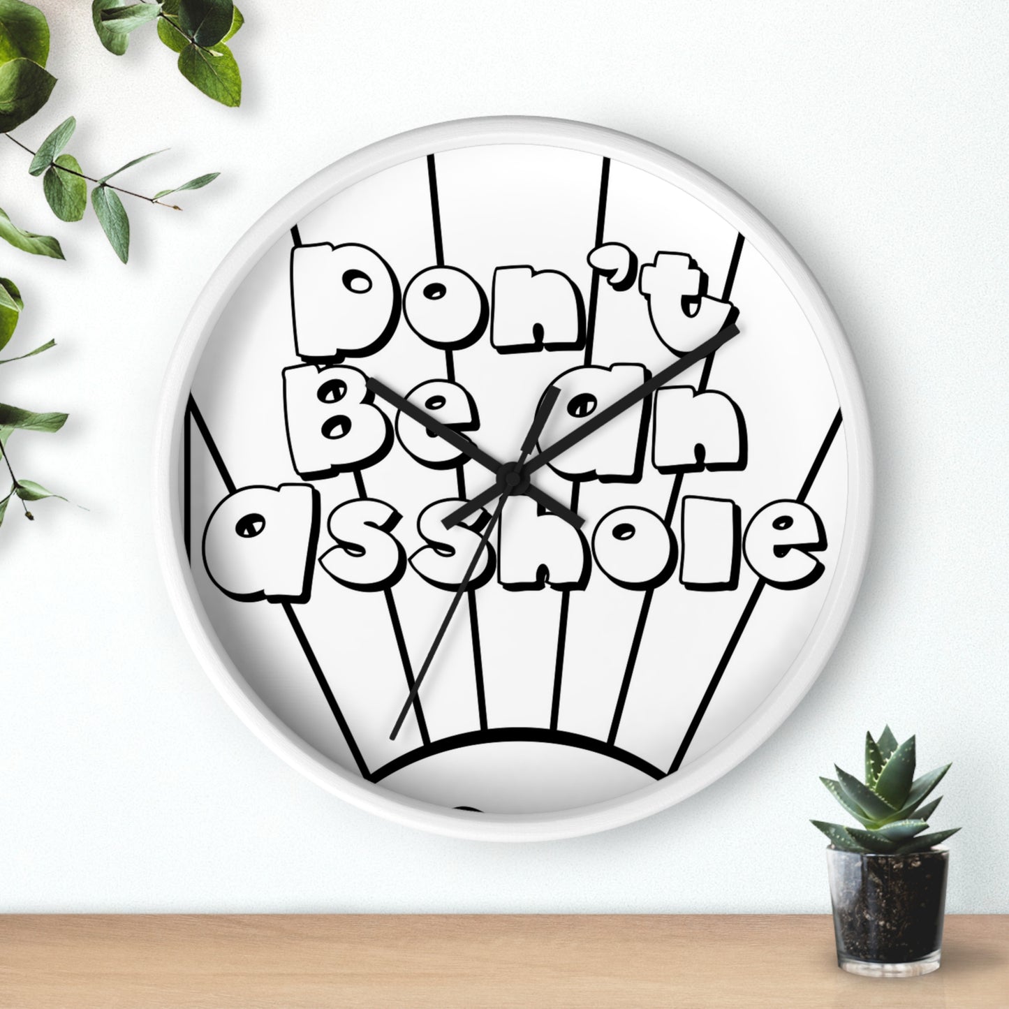 Playful Motivational Wall Clock - Perfect for Gifts, Home Decor, Office, Funny Quotes, Unique Timepieces