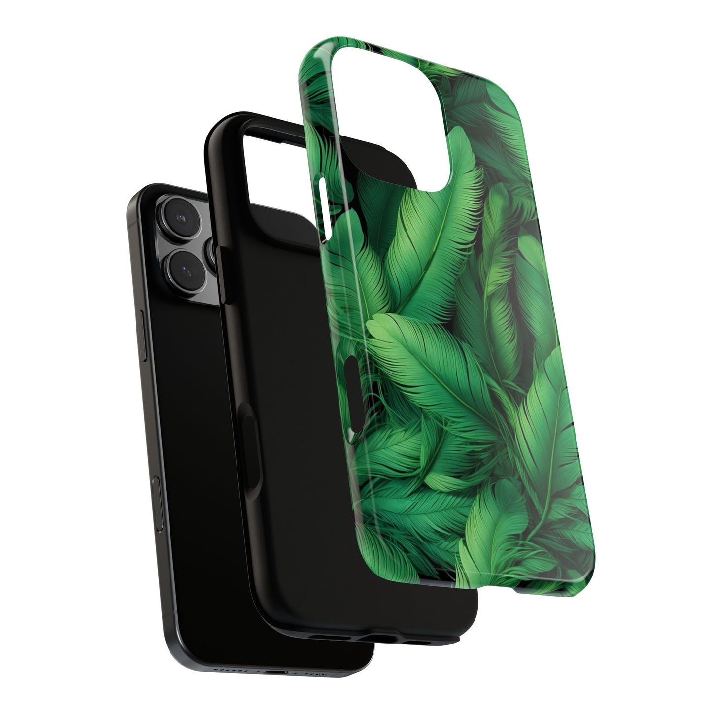 Tough Cases - Tropical Leaf Phone Case, Nature-inspired, Phone Accessory, Gift for Her, Jungle Theme, Eco-Friendly