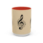 Musical Notes Coffee Mug - Perfect Gift for Music Lovers
