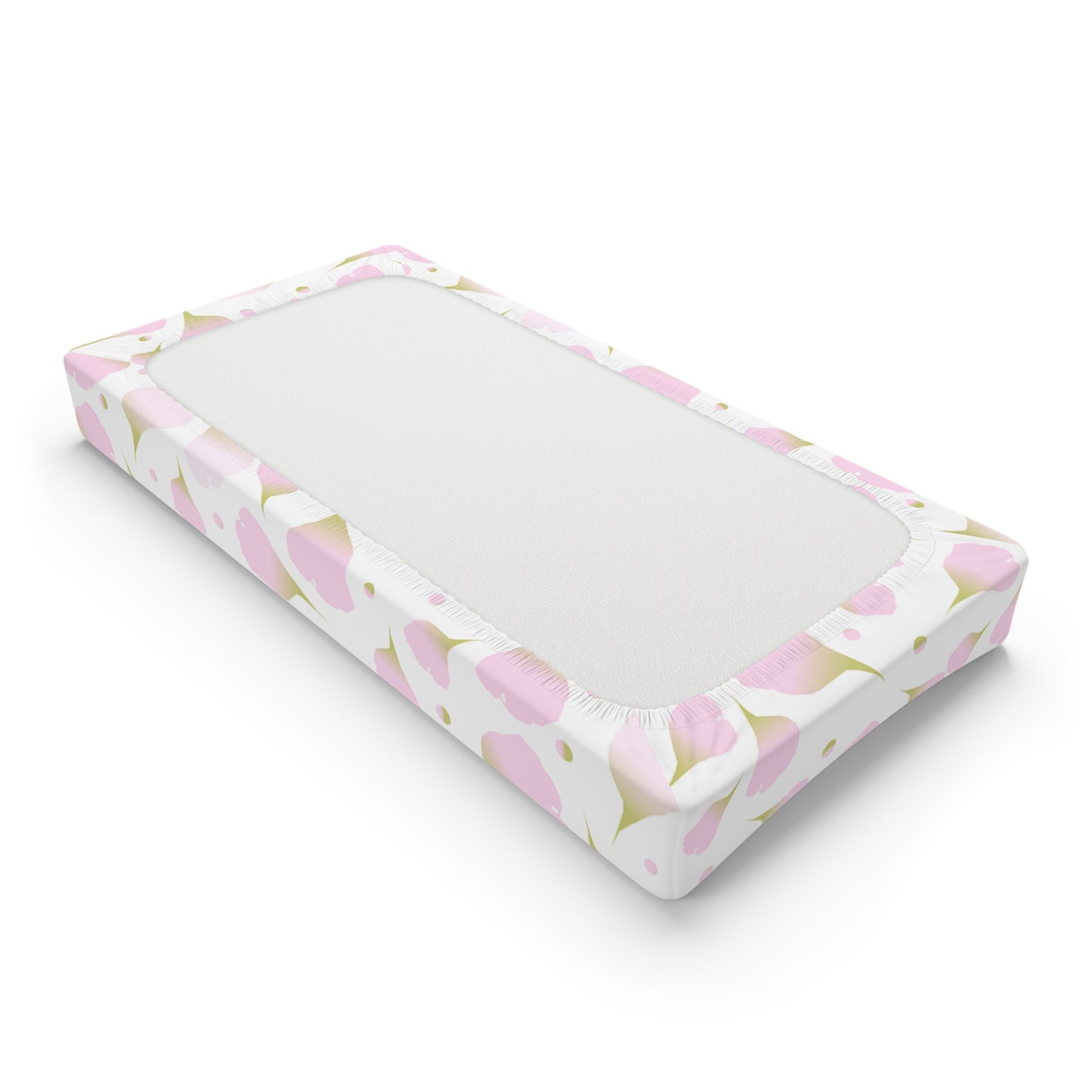 Floral Baby Changing Pad Cover, Pink Floral Nursery Decor, Floral Changing Table Pad, Baby Shower Gift, Newborn Nursery Essentials