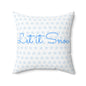 Winter Wonderland Square Pillow - Cozy Home Decor, Holiday Accent, Gift for Snow Lovers, 'Let it Snow' Cushion, Winter Greetings