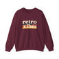 Retro Vibes Crewneck Sweatshirt, Unisex Vintage Style, Cozy Fall Fashion, Gift for Music Lovers, Chill Weekend Wear