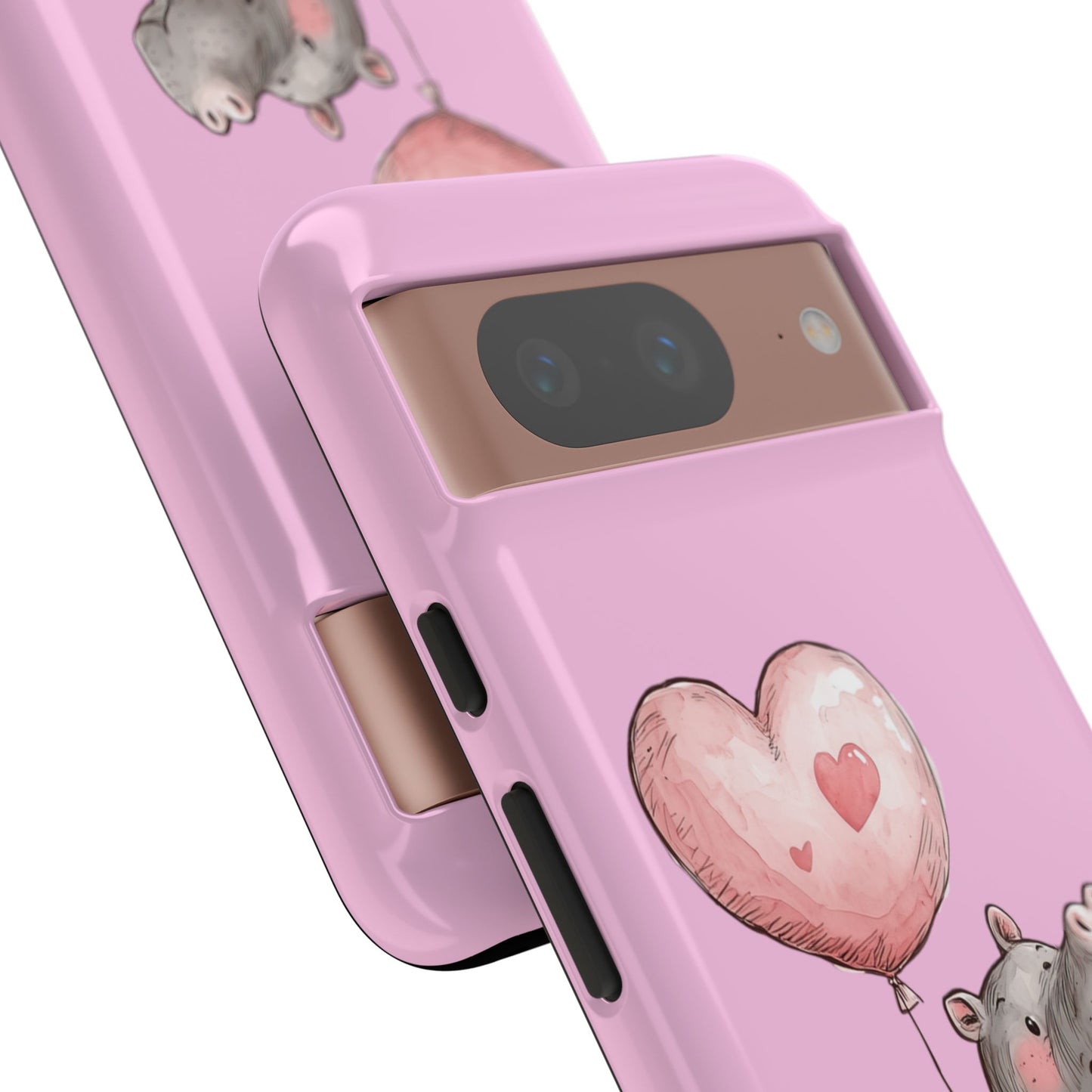 Cute Hippo Phone Case | Good Vibes, Gift for Friends, Cute Phone Accessories, Animal Lover Gift, Happy Phone Cover