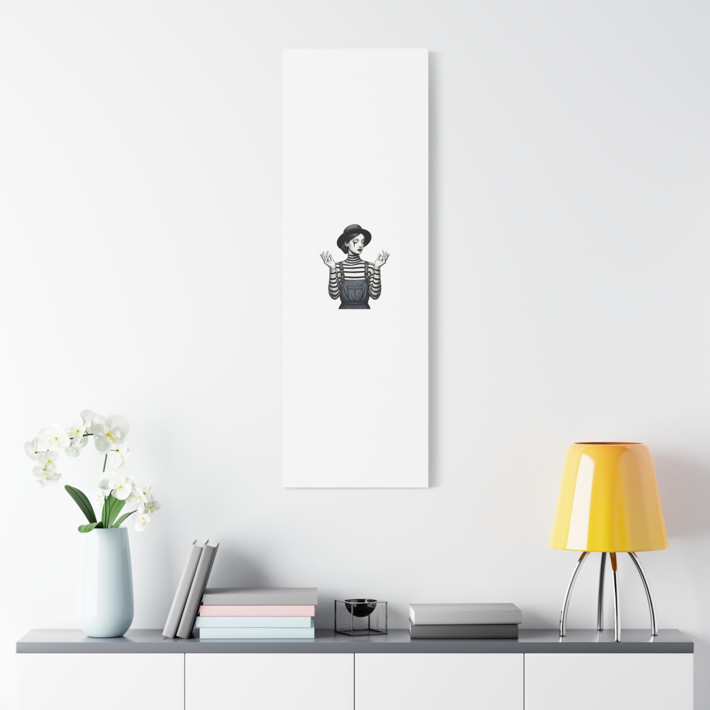 Meditative Striped Canvas Wall Art | Modern Boho Decor, Gift for Art Lovers, Minimalist Home Accent, Gallery Wall Art