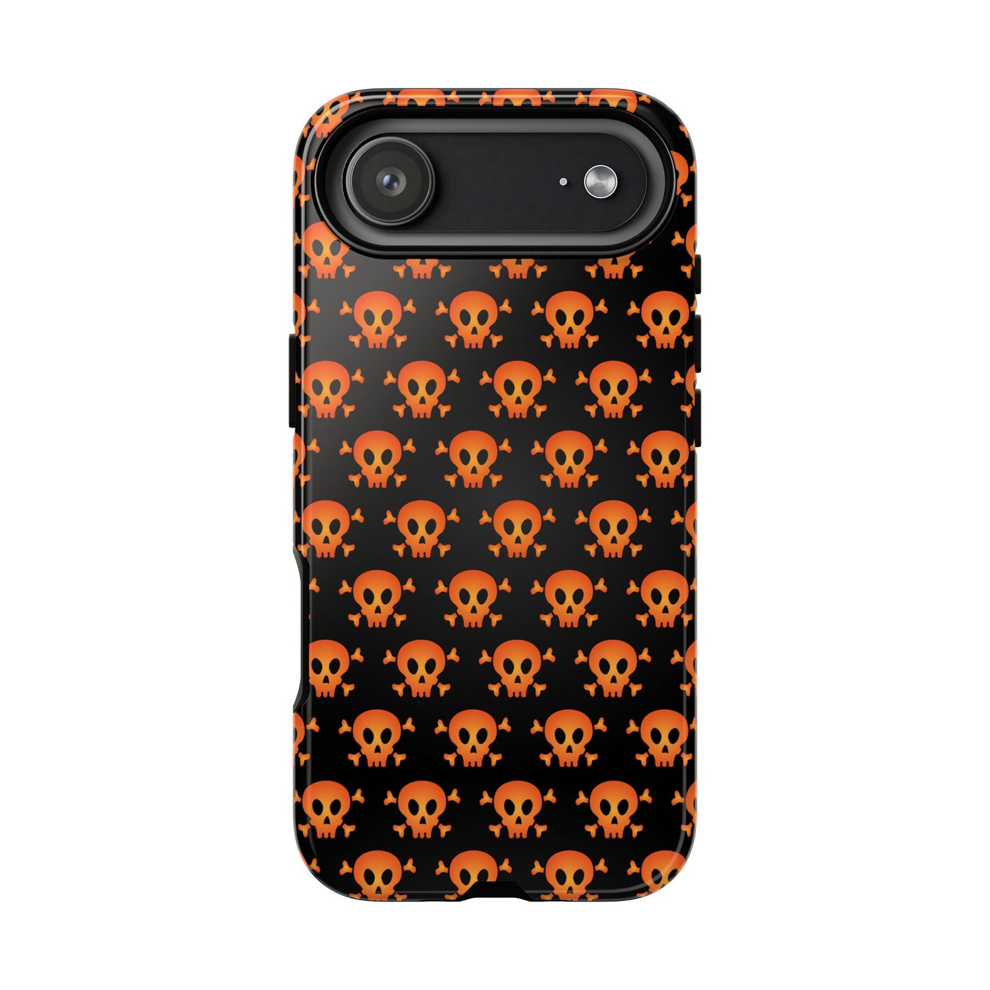 Halloween Skull Phone Case, Spooky Mobile Cover, Trick or Treat Accessory, Goth Gift, Skull Pattern Design