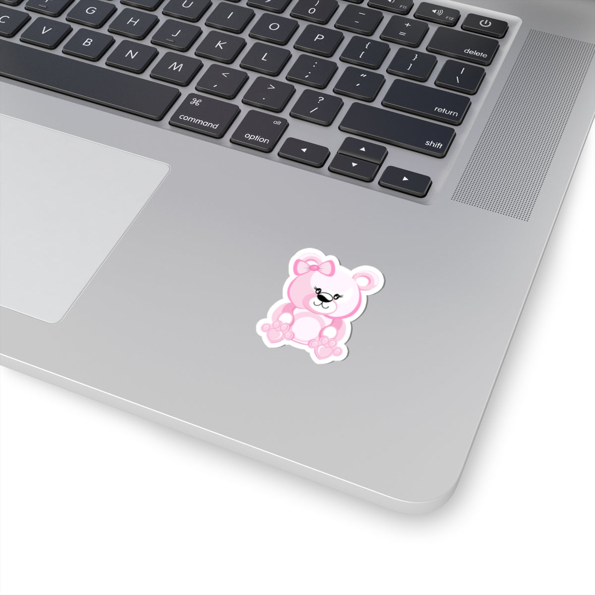 Cute Pink Bear Stickers, Kawaii Stickers, Scrapbooking Supplies, Laptop Decals, Kids Room Decor, Gift for Her