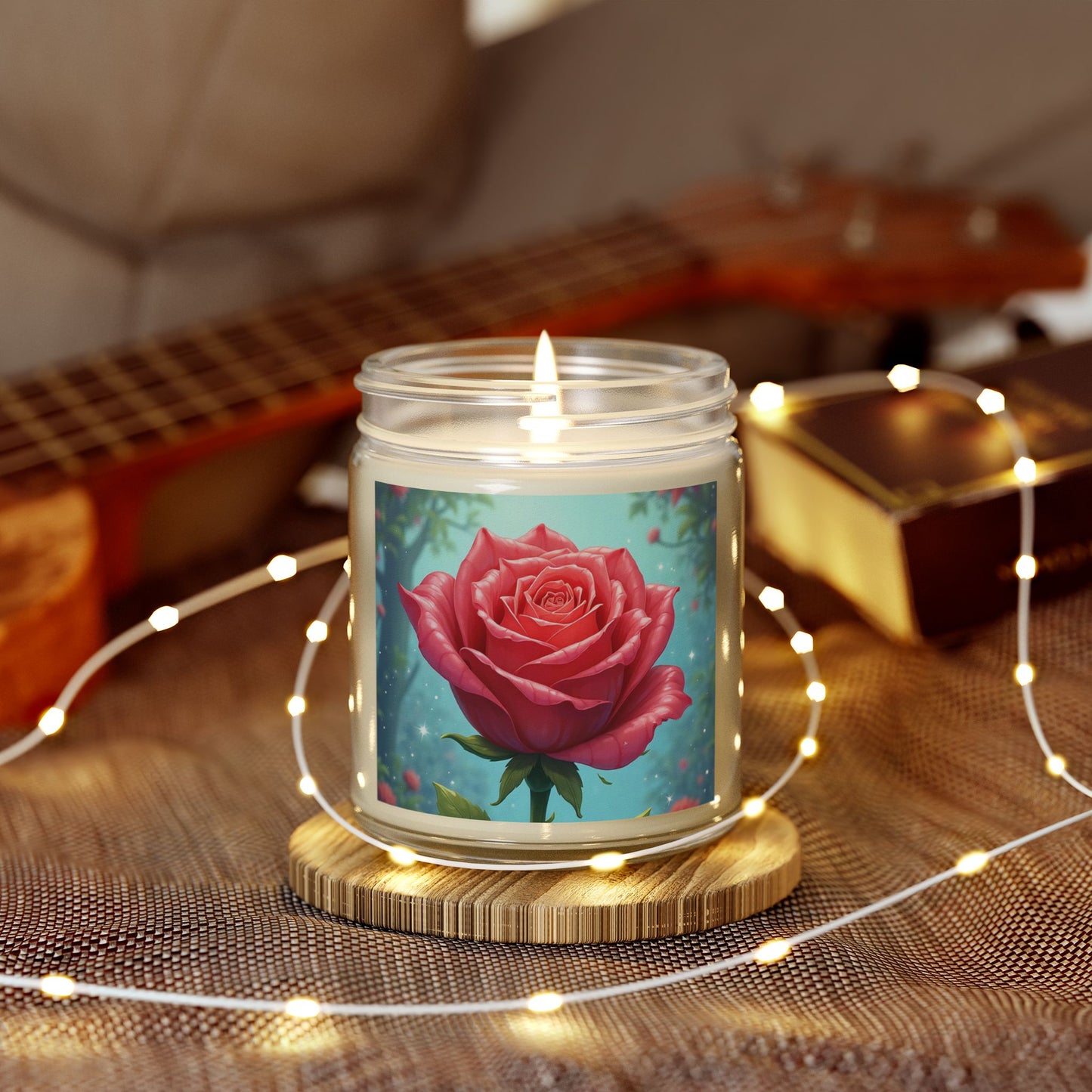 Rose Scented Candles, Aromatic Decor, Relaxing Gifts for Her, Birthday, Mother's Day, Home Fragrance