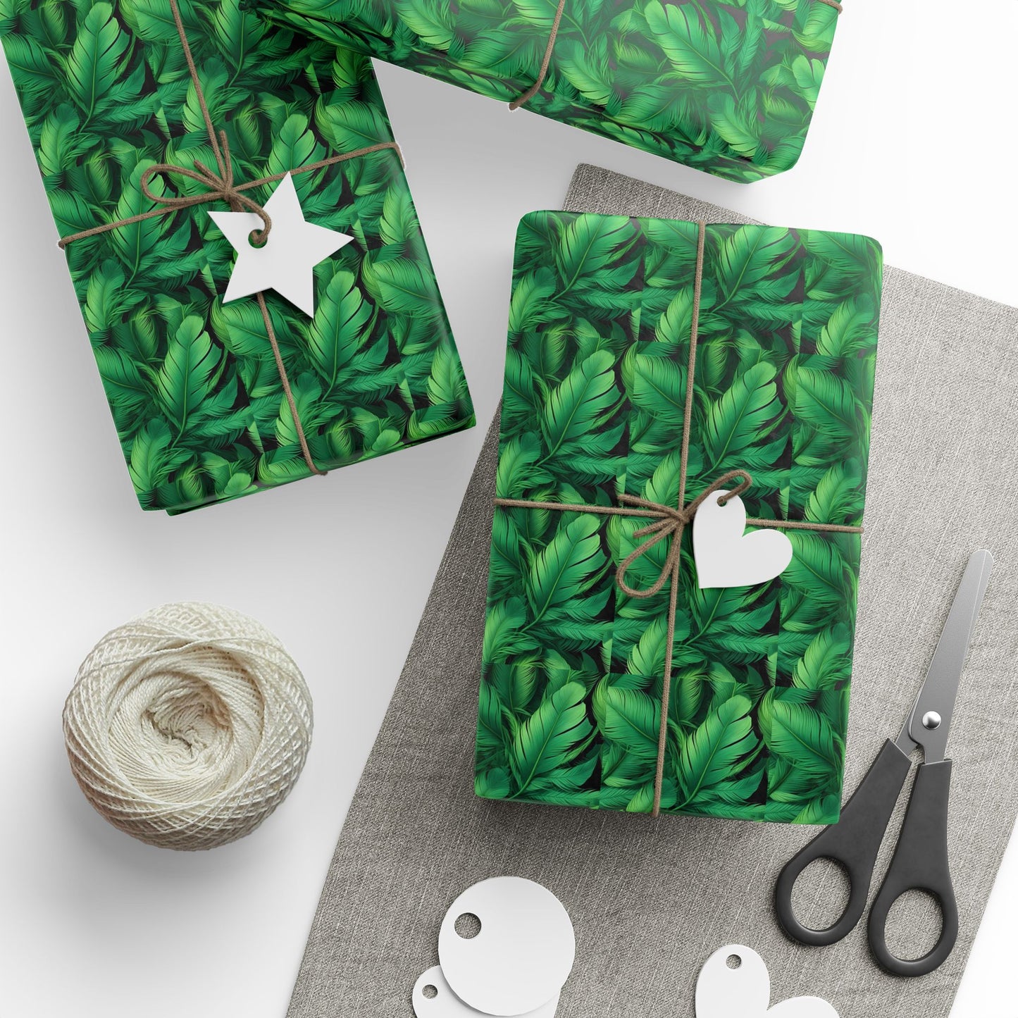 Eco-Friendly Wrapping Papers, Gift Wrap, Sustainable Packaging, Birthday, Holidays, Greenery Design, Floral Occasions