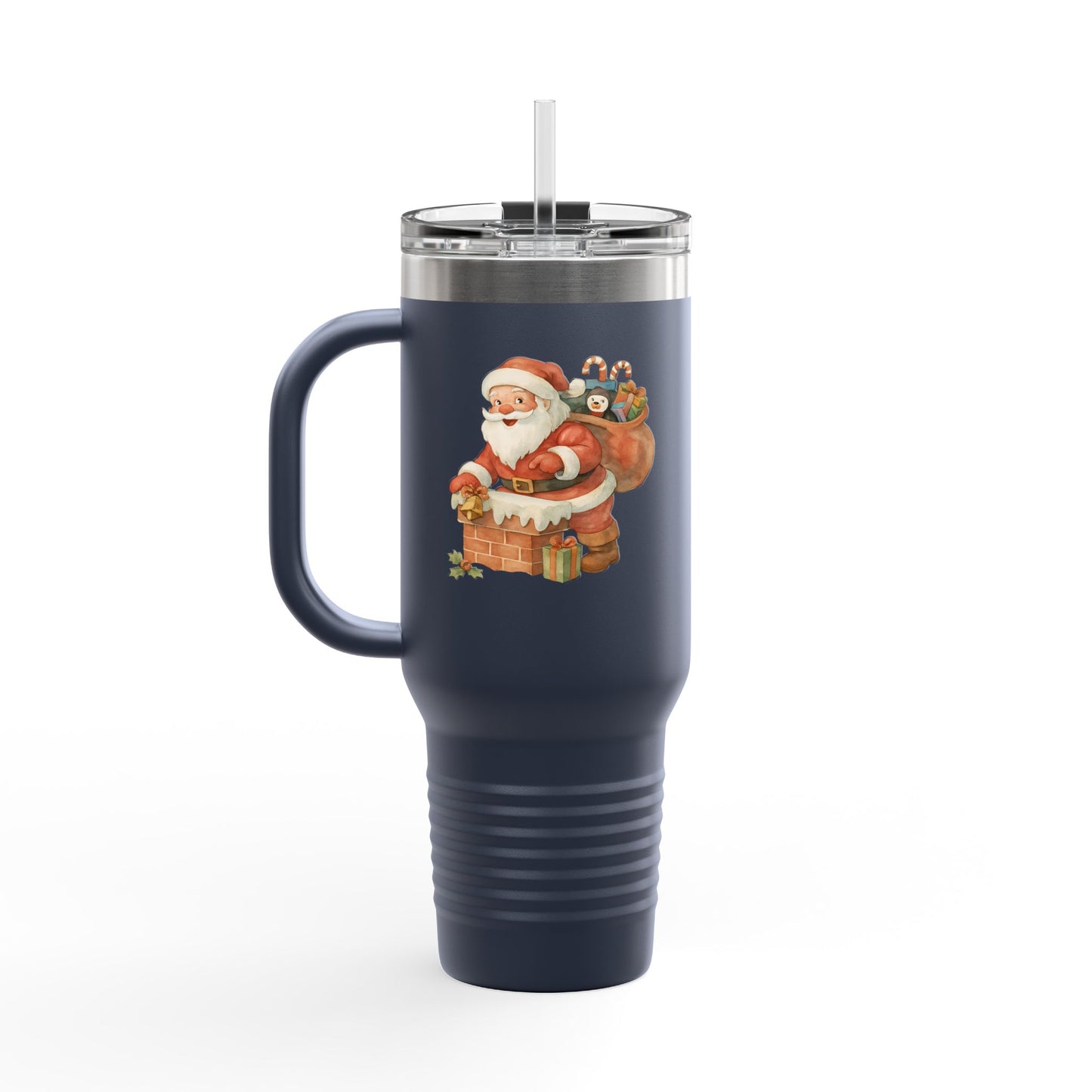 Festive Insulated Travel Mug with Santa and Holiday Designs | Perfect for Christmas Parties, Gift for Coffee Lovers, Winter Travel, [...]