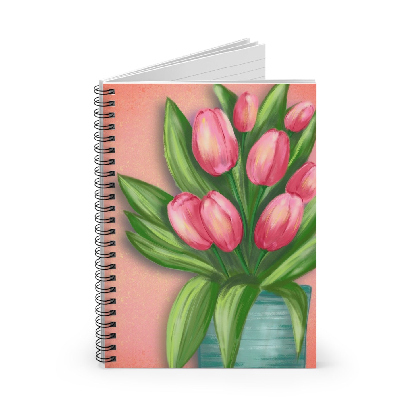 Floral Inspiration Spiral Notebook - Perfect for Journaling, School, Gifts, Stationery, Floral Decor