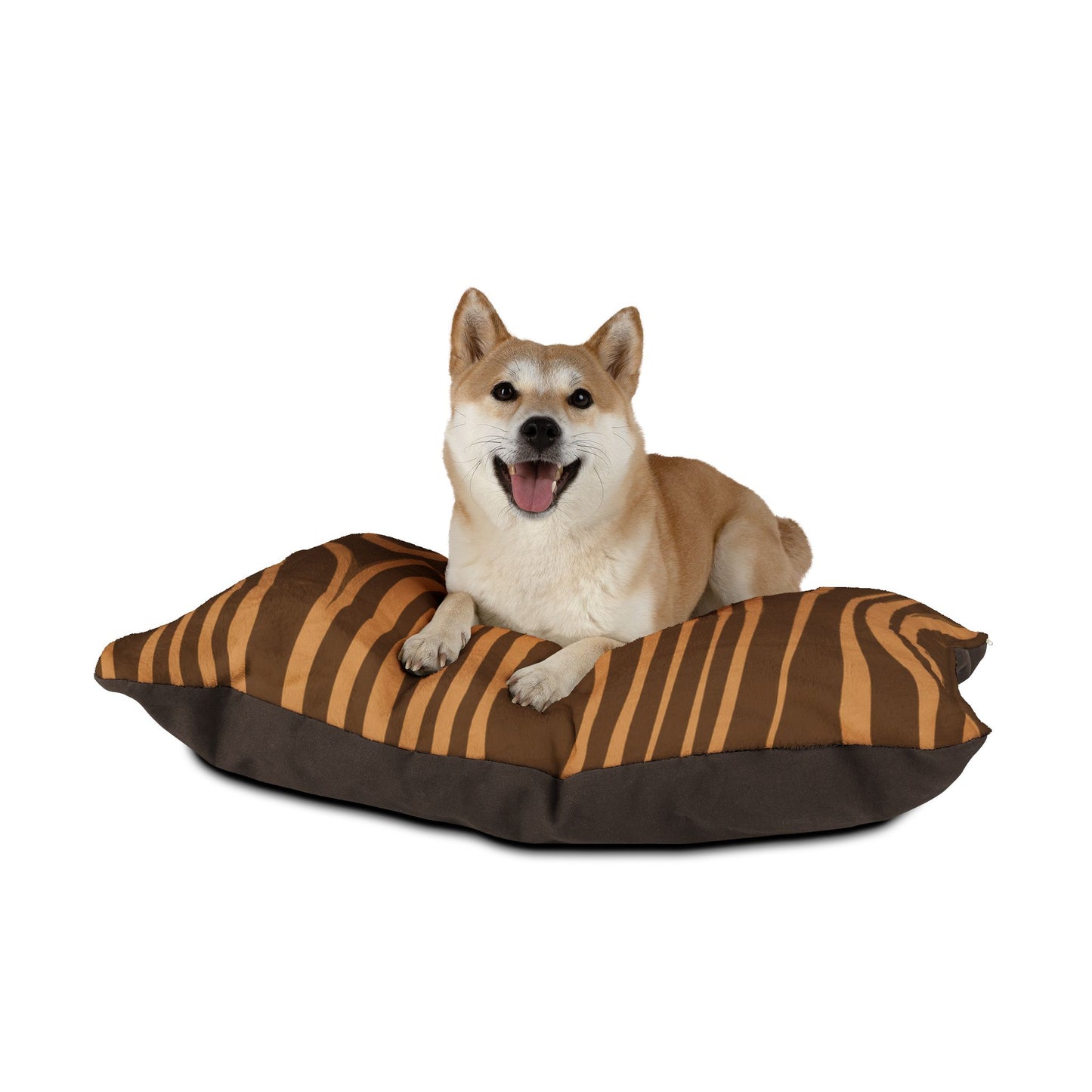 Cozy Pet Bed for Dogs & Cats - Stylish Wood Grain Pattern, Pet Cushion, Dog Bed, Cat Bed, Pet Gifts, Home Decor