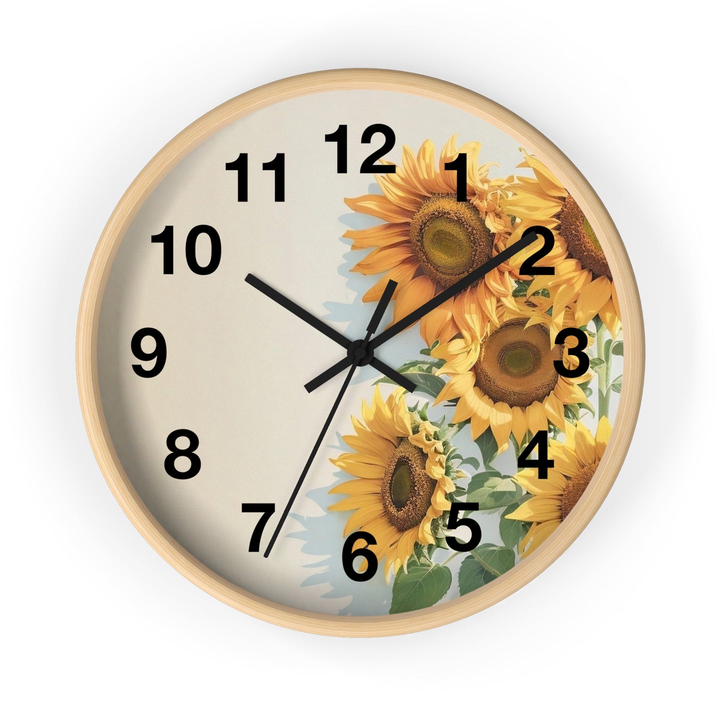 Sunflower Bouquet Wall Clock | Floral Home Decor, Kitchen Clock