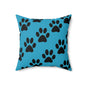 Pet Lover's Decorative Pillow, Dog Paw Print Accent Cushion, Cozy Pet Themed Home Decor, Gift for Dog Owners, Animal Lover's Pillow