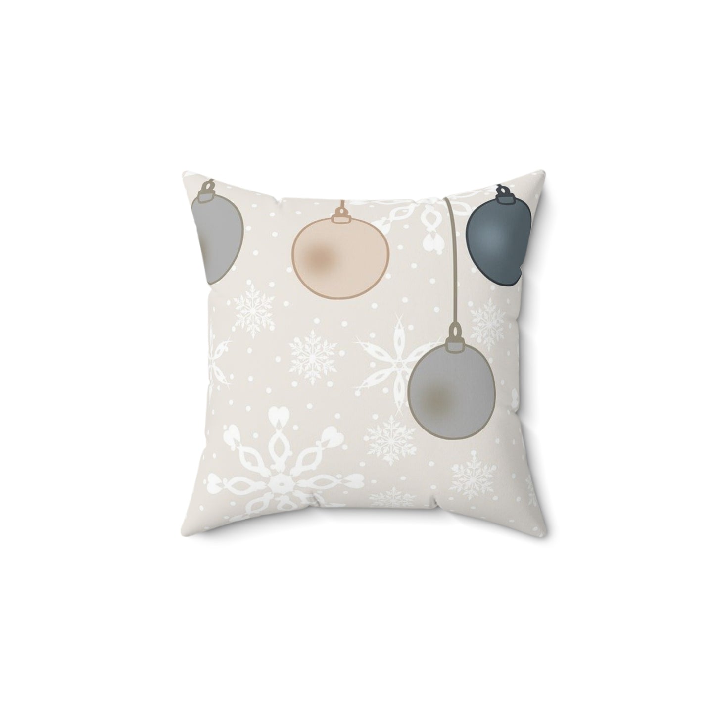 Christmas Ornament Pillow, Holiday Decor, Cozy Home Accents, Winter Decorations, Festive Cushion