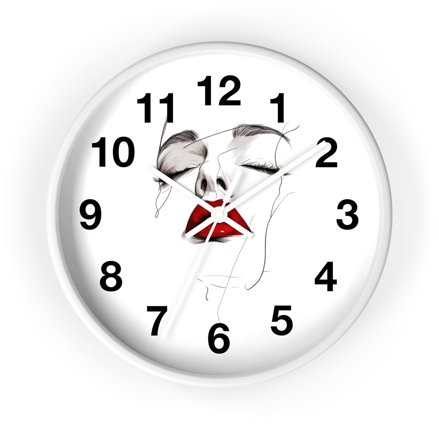 Stylish Art Deco Wall Clock, Modern Home Decor, Unique Gift for Her, Elegant Timepiece, Living Room Art