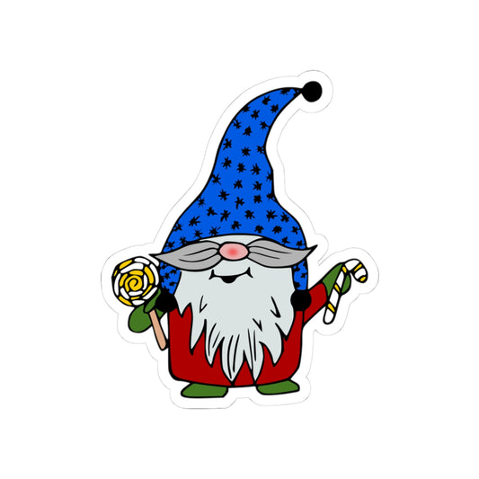 Whimsical Gnome Kiss-Cut Stickers, Cute Stickers for Scrapbooking, Laptop Decals, Holiday Gifts, Fun Party Favors