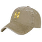 Cotton Vintage Washed Denim Baseball Cap (Front Printing)