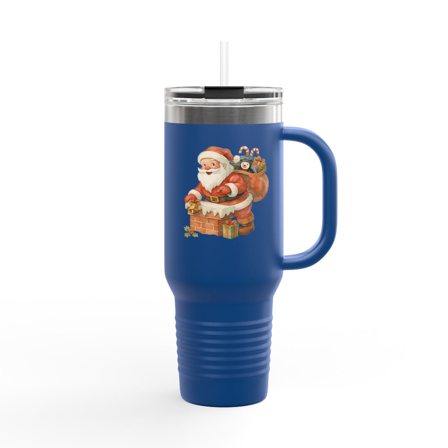 Festive Insulated Travel Mug with Santa and Holiday Designs | Perfect for Christmas Parties, Gift for Coffee Lovers, Winter Travel, [...]