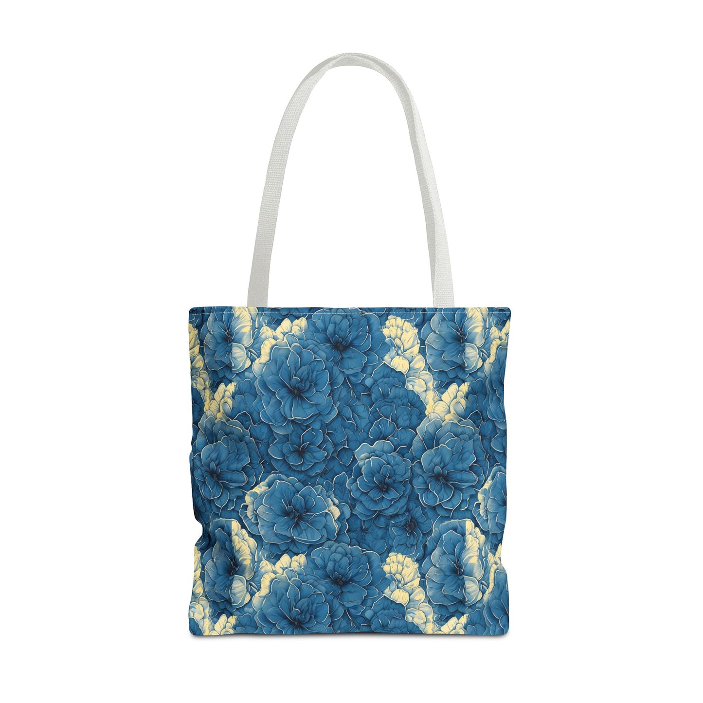 Floral Blue Peony Tote