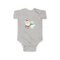 Christmas Santa & Polar Bear Infant Bodysuit — Cute Holiday Baby One-Piece
