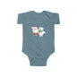 Christmas Santa & Polar Bear Infant Bodysuit — Cute Holiday Baby One-Piece
