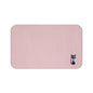 Pink Cat Bath Mat, Cute Bathroom Decor, Cat Lover Gift, Soft Absorbent Mat, Pet-Themed Home Essentials, Pink Cat Decor