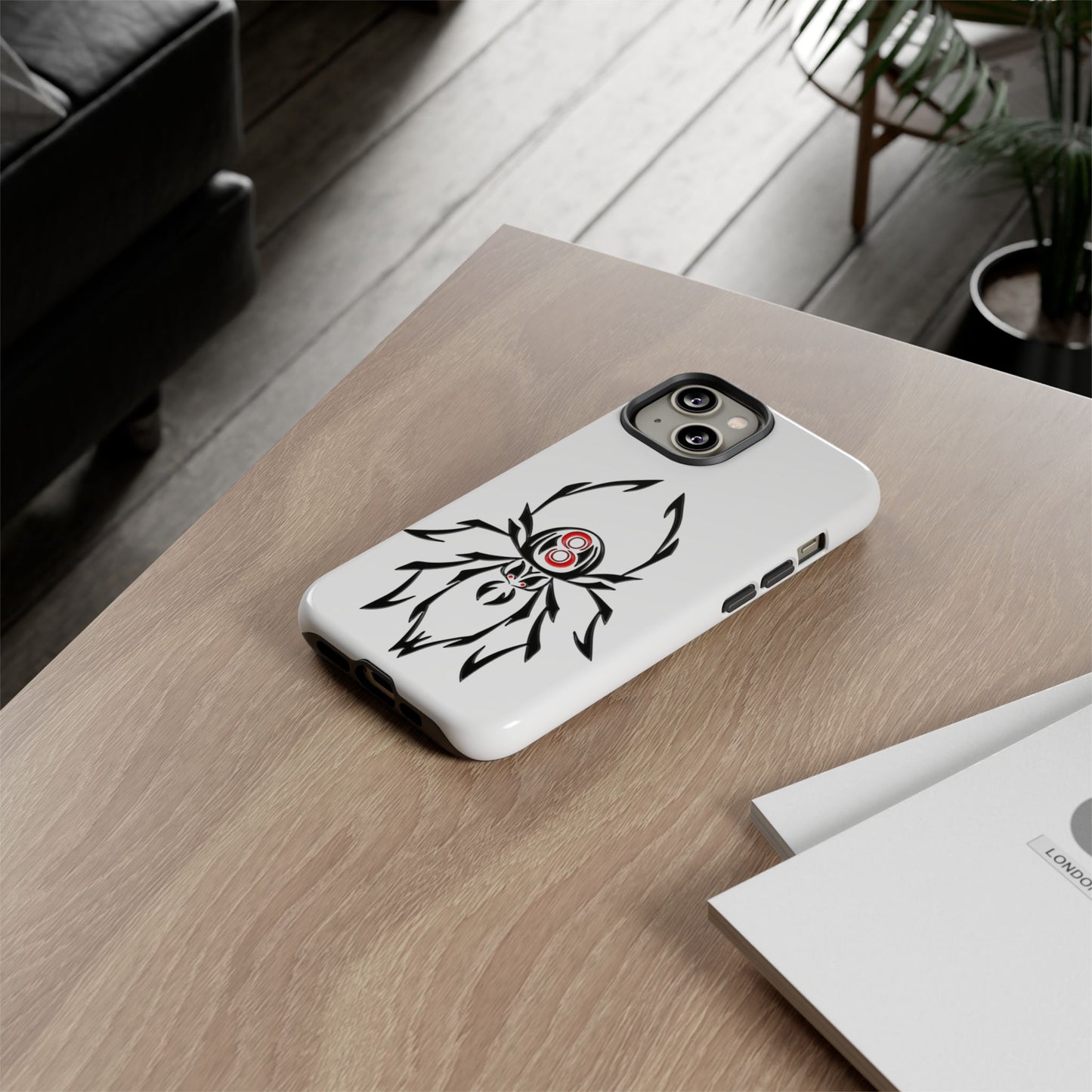 Spider Phone Case, Tough Cases, Stylish Accessory, Gift for Teens, Unique Design, Halloween Decor