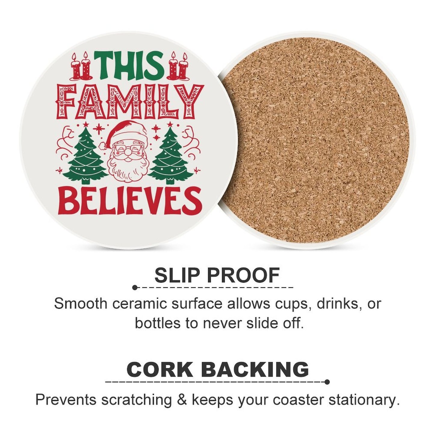 Round Ceramic Coaster