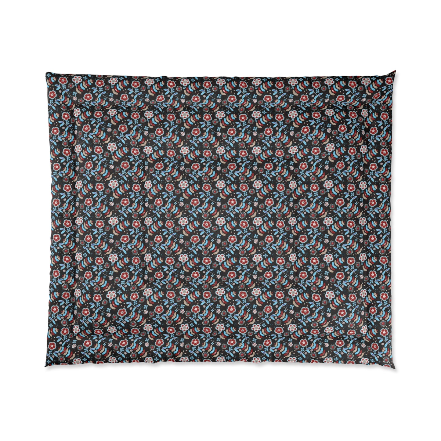 Floral Print Comforter - Cozy Bedding, Home Decor, Gift for Her, Bedroom Upgrade, Seasonal Decor