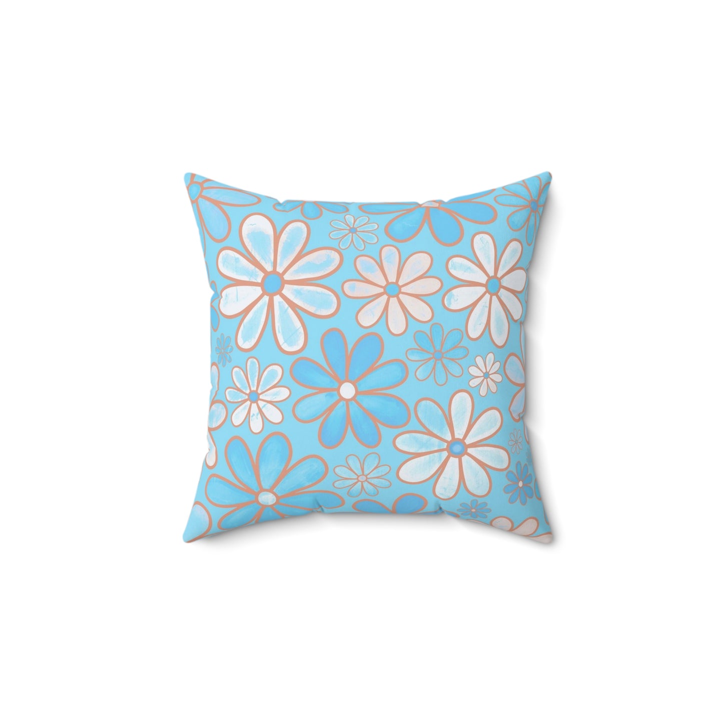 Floral Decorative Pillow, Flower Accent Cushion, Cozy Home Decor, Spring/Summer Vibes, Gift for Flower Lovers, Couch Pillow
