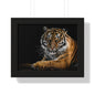 Majestic Tiger Wall Art Print, Framed Horizontal Poster, Animal Decor, Home Office Decoration, Wildlife Art, Gift Idea