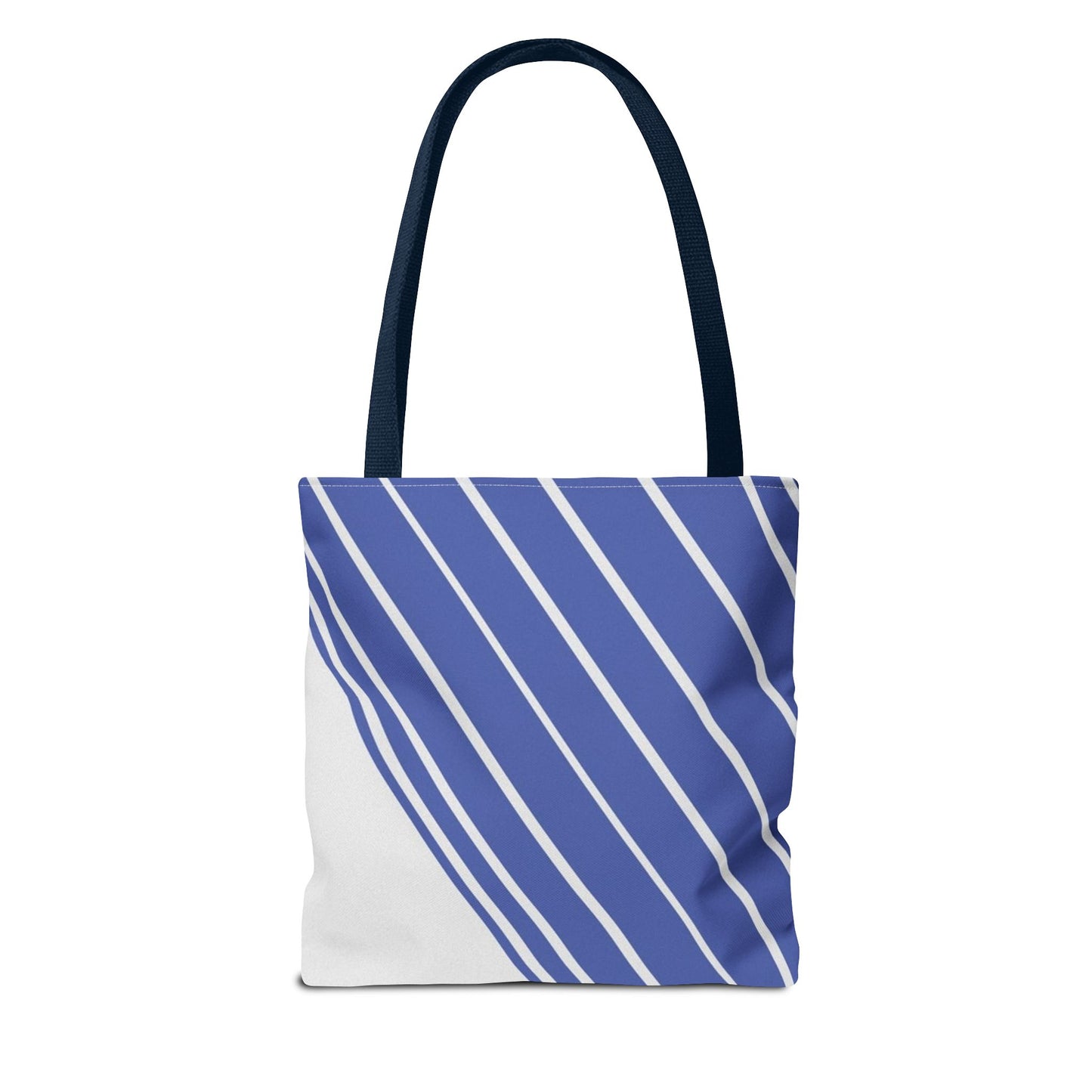 Chic Blue Striped Tote Bag, Stylish Reusable Shopping Bag, Beach Bag, Everyday Carry, Gift for Her