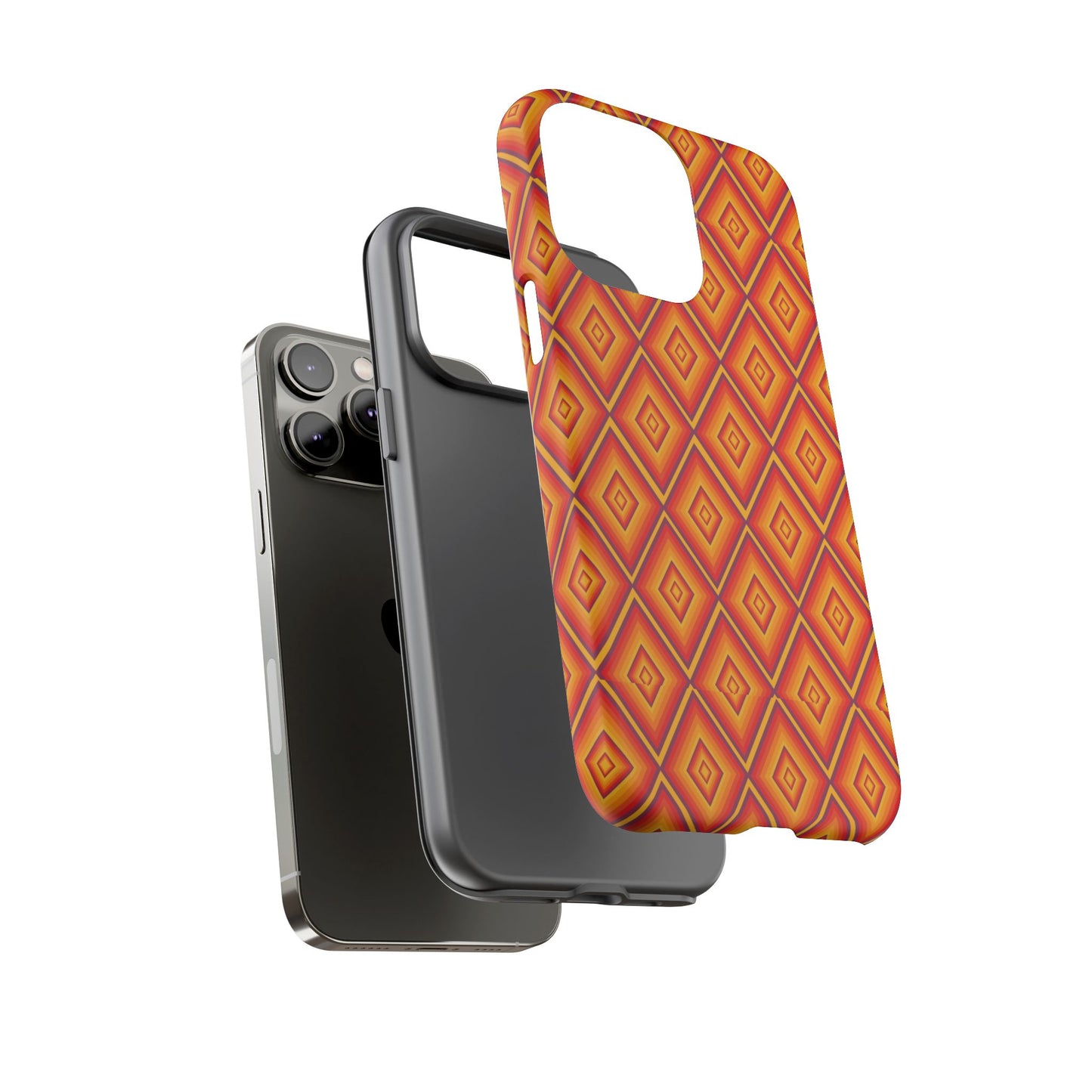 Geometric Phone Case, Tough Cases for Protection, Stylish Smartphone Cover, Vibrant Patterned Phone Accessory, Unique Gift Idea, [...]