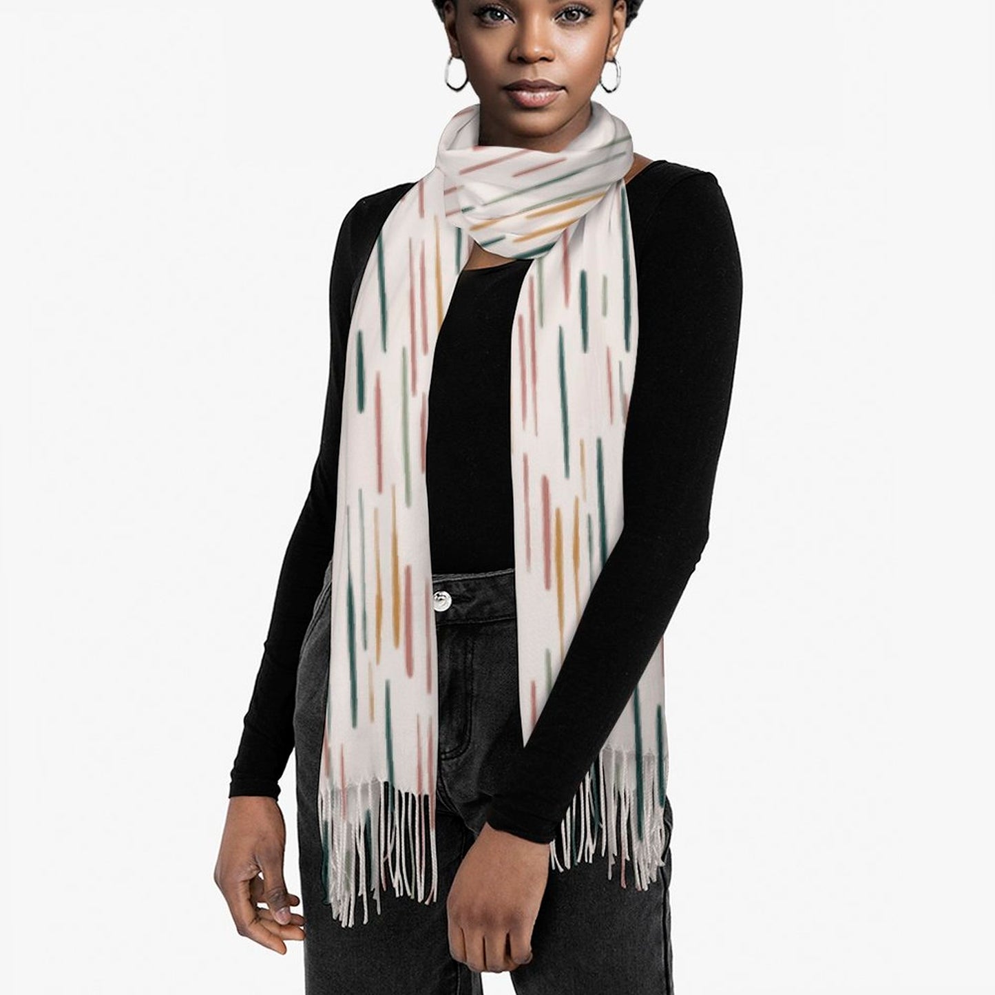 Cashmere-like Tassel Scarf