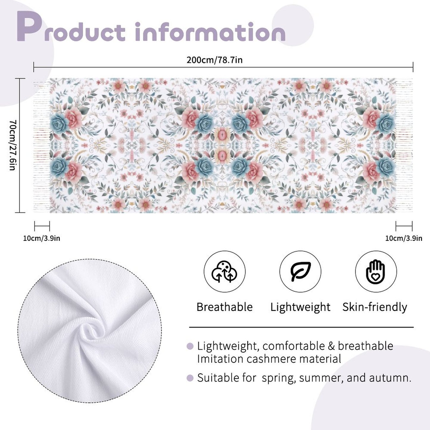 Cashmere-like Tassel Scarf