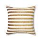Golden Stripes Decorative Pillow, Modern Home Decor, Cozy Living Room Cushion, Throw Pillow for Bed, Gift for Housewarming