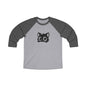 Cute Cat Graphic Raglan Tee, Unisex Cat Lover Shirt, Perfect Gift for Pet Owners, Casual Wear, Animal T-Shirt, Birthday Present