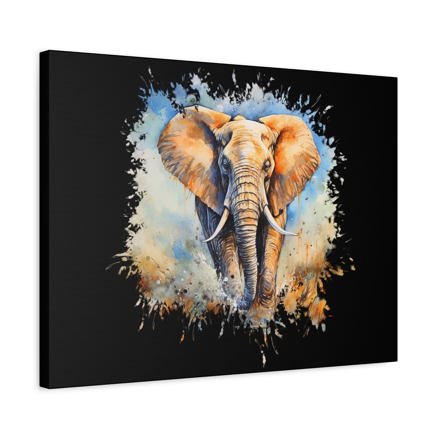 Matte Canvas, Stretched, 1.25" - Elephant