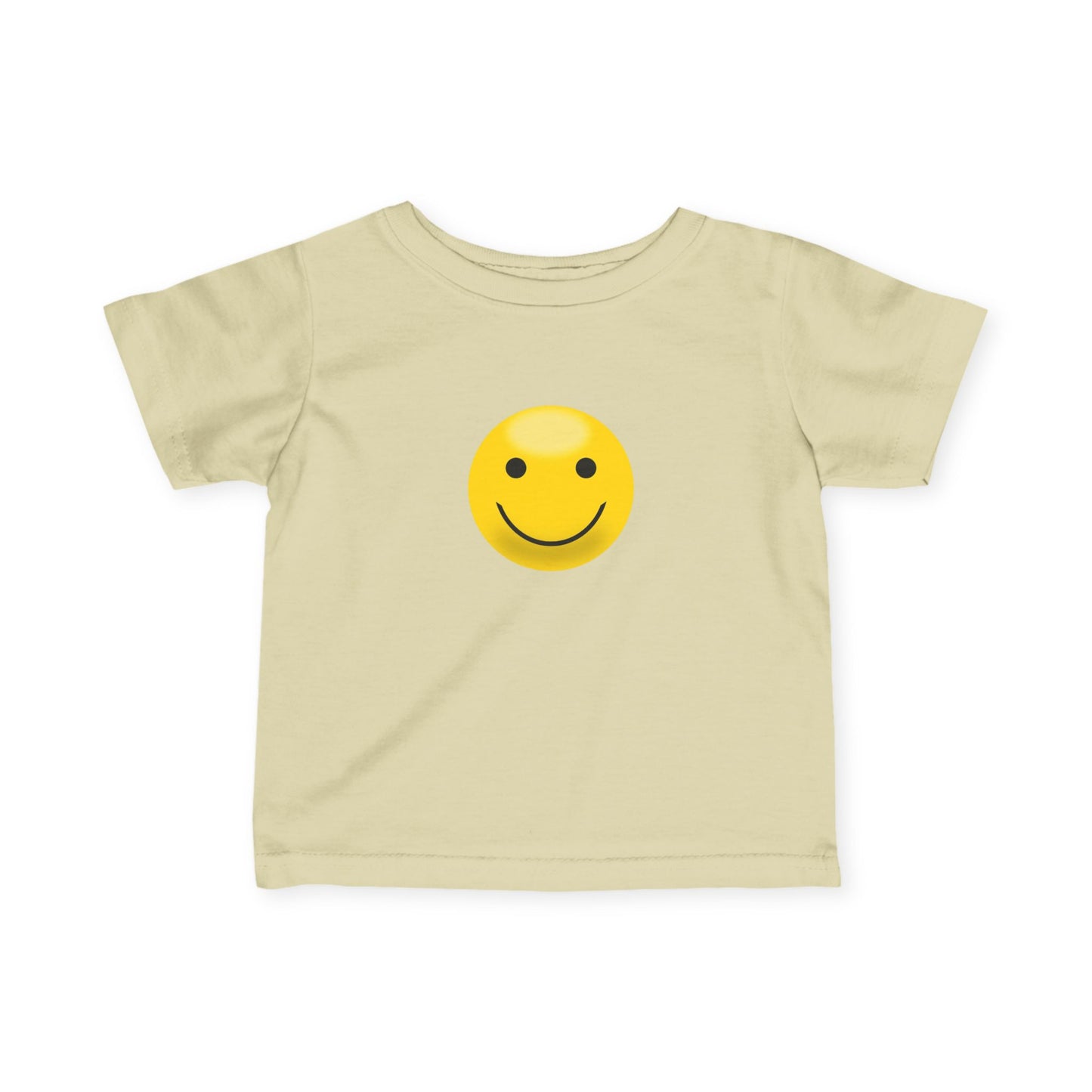 Cute Infant T-Shirt with Smiley Face, Baby Tee, Toddler Clothing, Personalized Gift, Cute Baby Outfit, Summer Wear