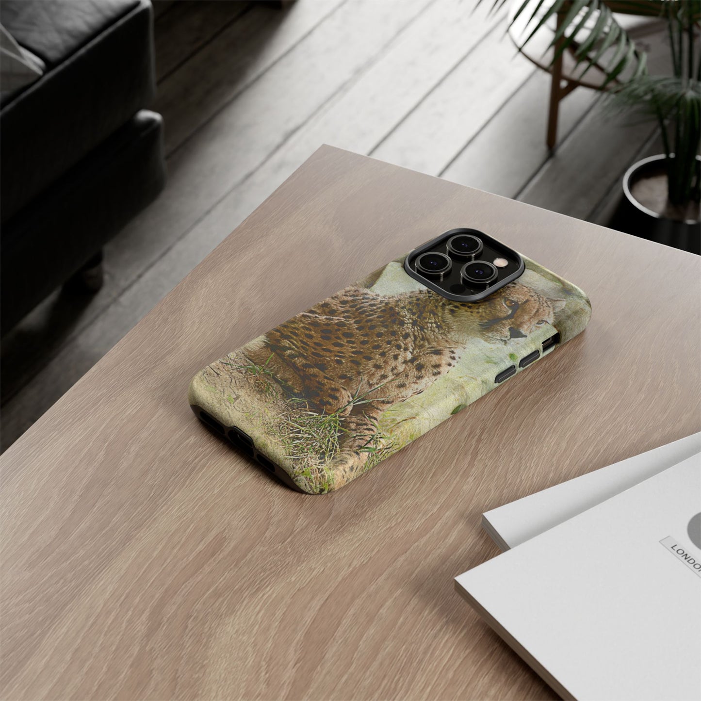 Cheetah Phone Case, Tough Cases, Animal Lover Gift, Wildlife Protection, Eco-Friendly Mobile Cover, Unique Phone Accessory