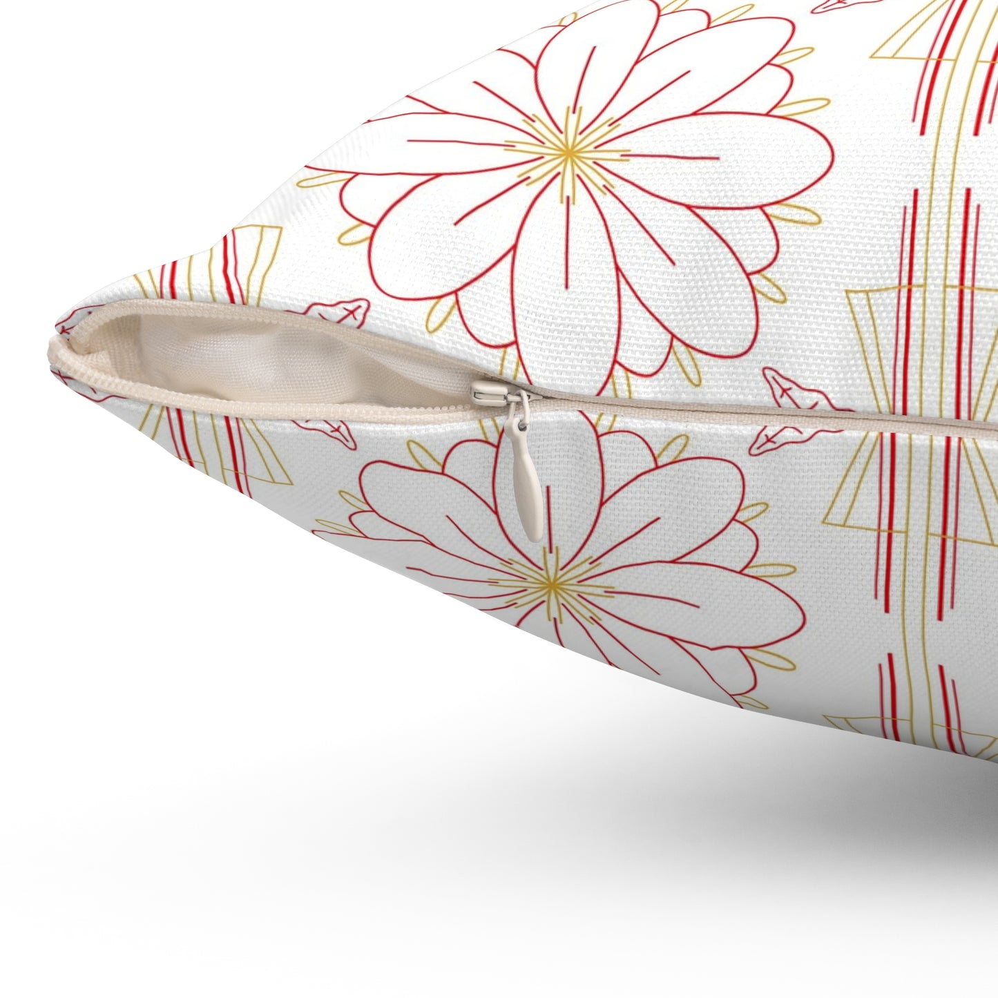 Chic Floral Square Pillow | Decorative Cushion, Home Decor, Boho Style, Gift for Her, Couch Pillow, Throw Pillow