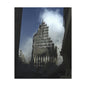 Matte Stretched Canvas - Ruined Cathedral Architectural Print