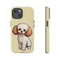 Cute Dog Phone Case, Pet Lover Gift, Custom Phone Cover, Cartoon Dog Case, Durable Phone Accessory