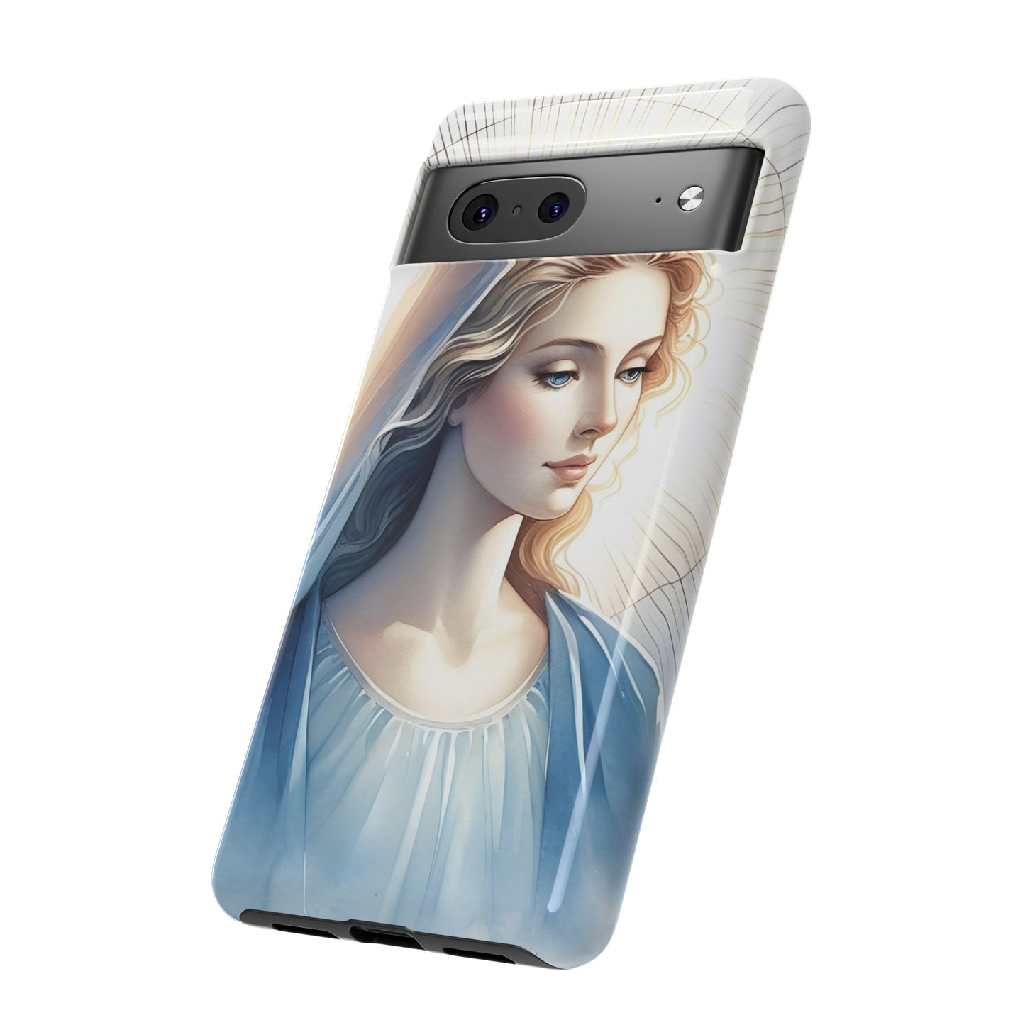 Beautiful Mary Phone Case, Tough Phone Case, Inspirational Tech Accessory, Gift for Her, Religious Phone Cover