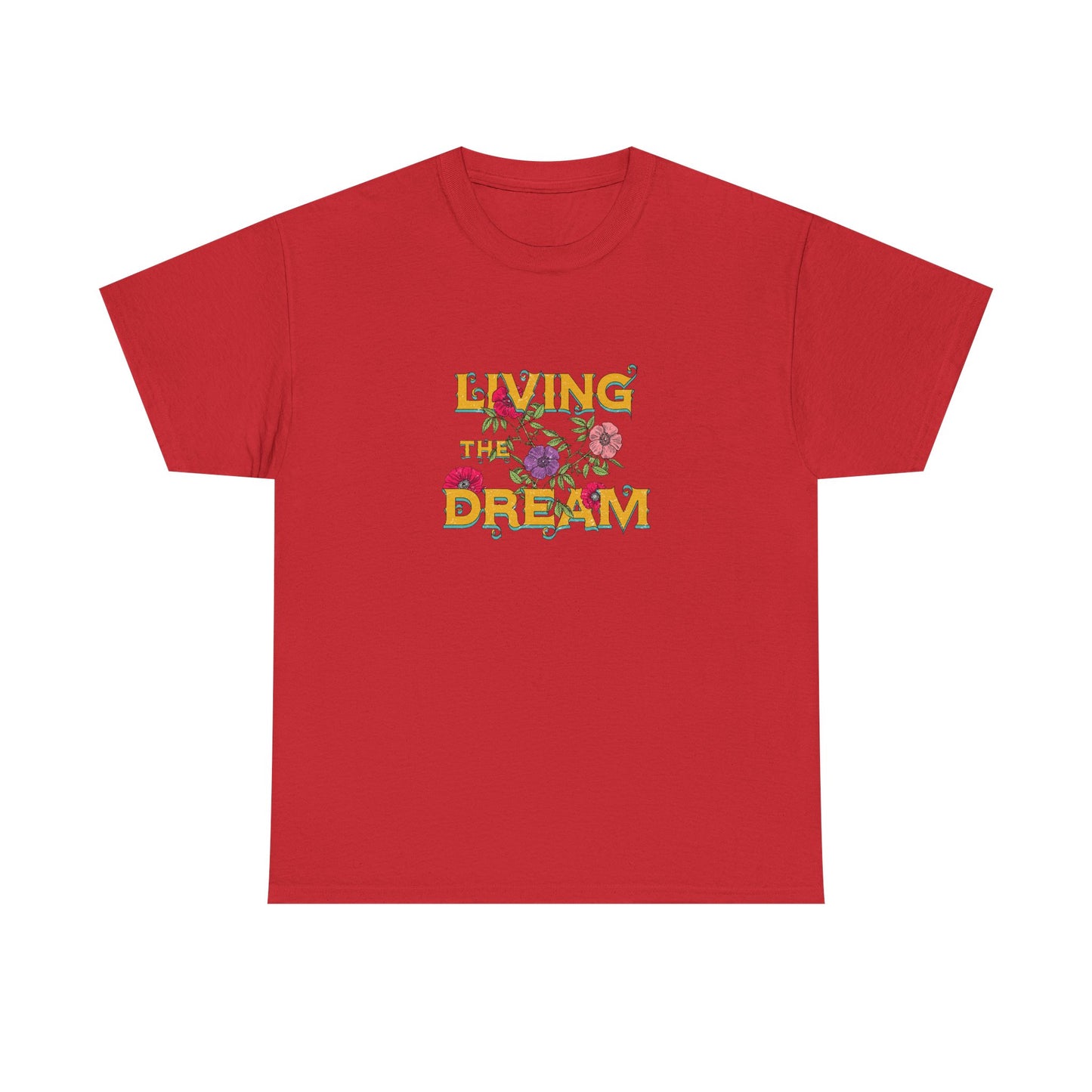Living the Dream Floral Tee, Unisex Cotton T-Shirt, Inspirational Gift, Casual Everyday Wear, Flower Graphic Shirt, Summer Wardrobe [...]