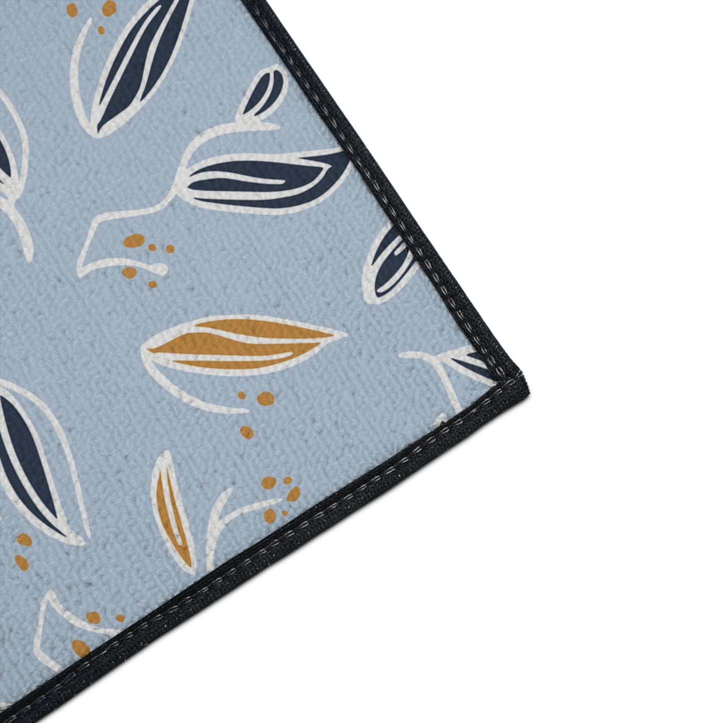 Leaf Pattern Heavy-Duty Floor Mat — Non-Slip Entry & Kitchen Rug